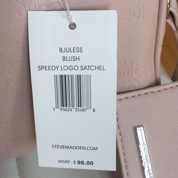 NWT Steve Madden Blush Speedy Logo Satchel - Picture 4 of 16
